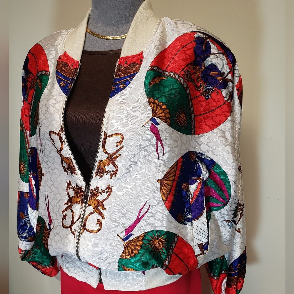 Baroque Styled 1990's Bomber Jacket by Metro High Fashion
